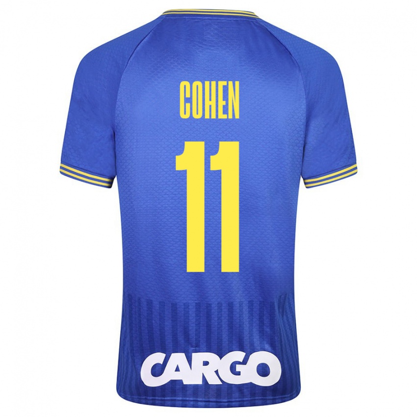 Niño Camiseta Yonatan Cohen #11 Azul 2ª Equipación 2023/24 La Camisa Chile