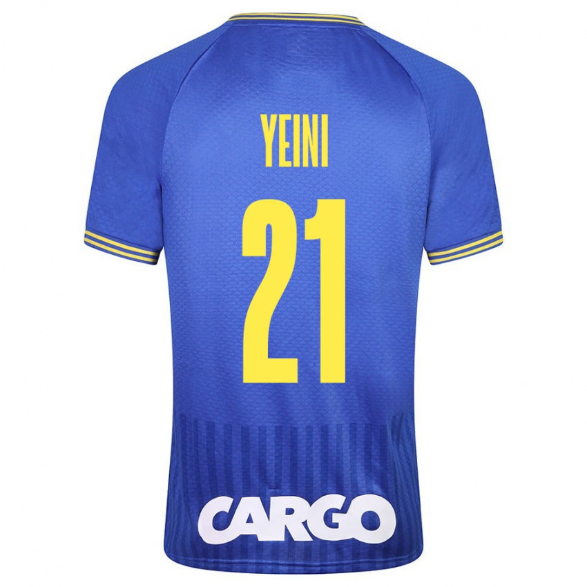 Niño Camiseta Sheran Yeini #21 Azul 2ª Equipación 2023/24 La Camisa Chile