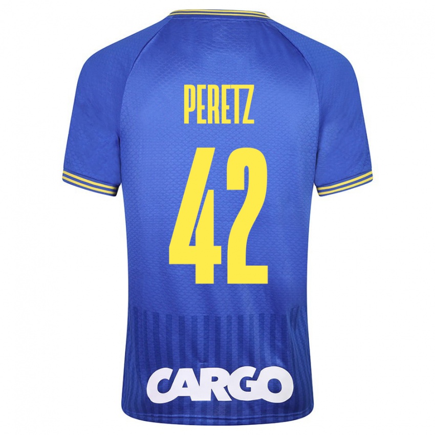 Niño Camiseta Dor Peretz #42 Azul 2ª Equipación 2023/24 La Camisa Chile