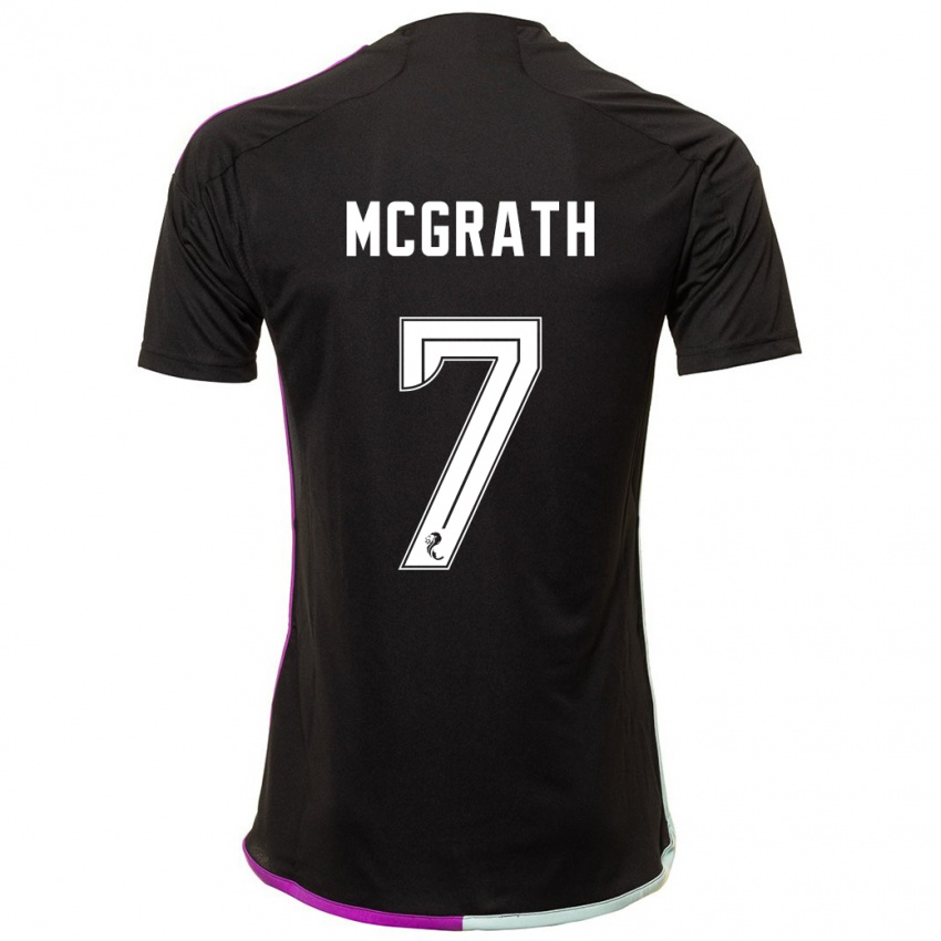 Niño Camiseta Jamie Mcgrath #7 Negro 2ª Equipación 2023/24 La Camisa Chile