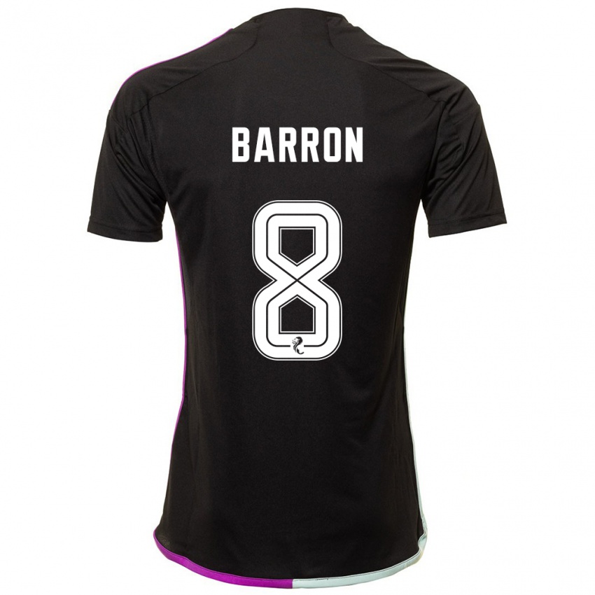Niño Camiseta Connor Barron #8 Negro 2ª Equipación 2023/24 La Camisa Chile