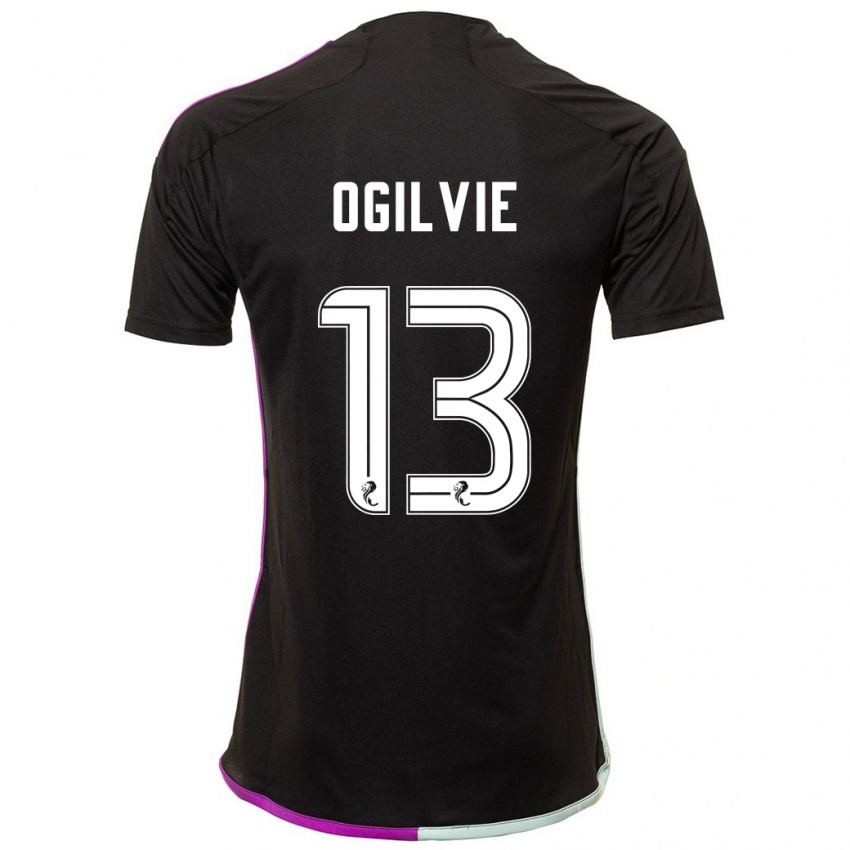Niño Camiseta Francesca Ogilvie #13 Negro 2ª Equipación 2023/24 La Camisa Chile
