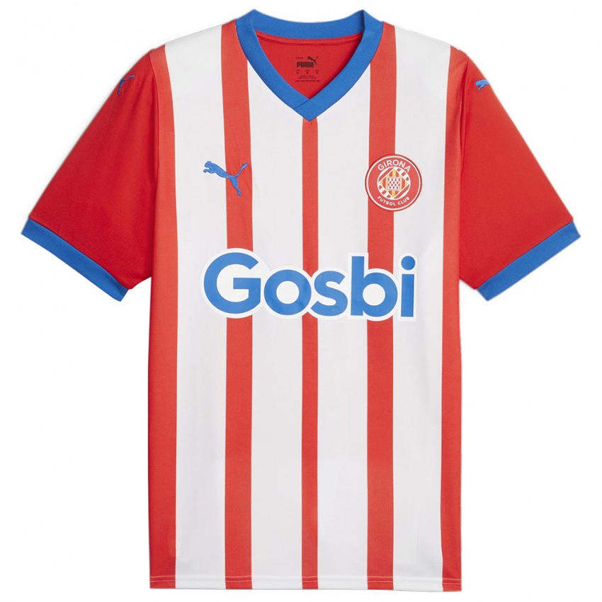 Hombre Camiseta Gerard Gonzalez #18 Rojo Blanco 1ª Equipación 2023/24 La Camisa Chile