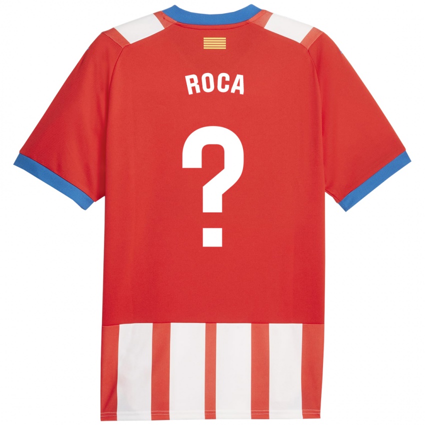 Hombre Camiseta Joel Roca #0 Rojo Blanco 1ª Equipación 2023/24 La Camisa Chile