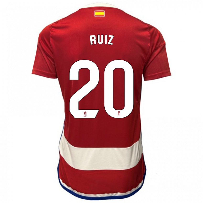 Hombre Camiseta Sergio Ruiz #20 Rojo 1ª Equipación 2023/24 La Camisa Chile
