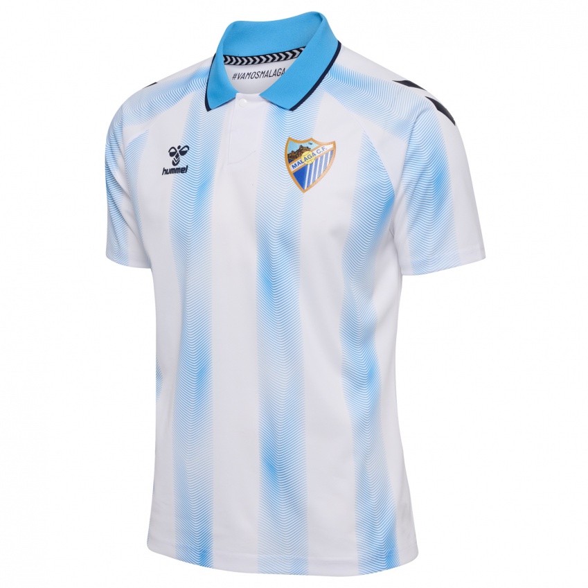 Hombre Camiseta Haitam Abaida #7 Blanco Azul 1ª Equipación 2023/24 La Camisa Chile