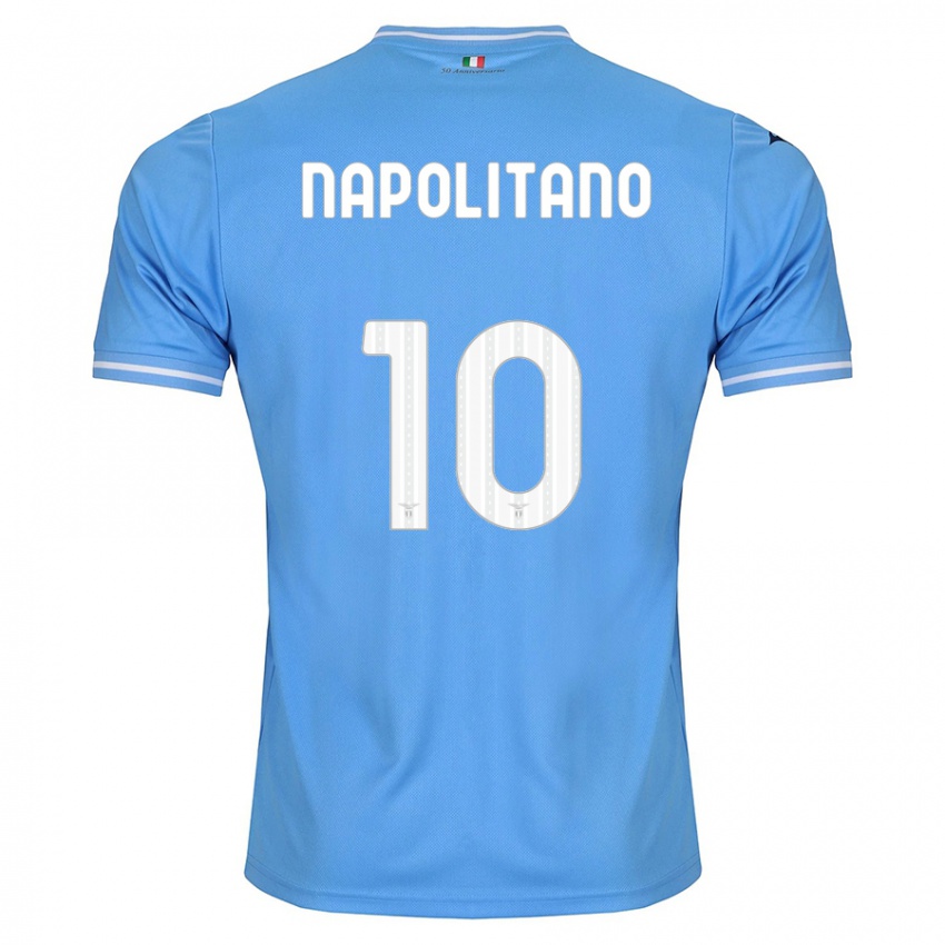 Hombre Camiseta Luca Napolitano #10 Azul 1ª Equipación 2023/24 La Camisa Chile