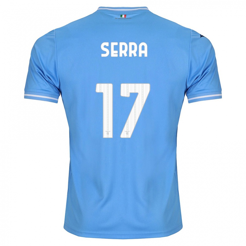 Hombre Camiseta Federico Serra #17 Azul 1ª Equipación 2023/24 La Camisa Chile