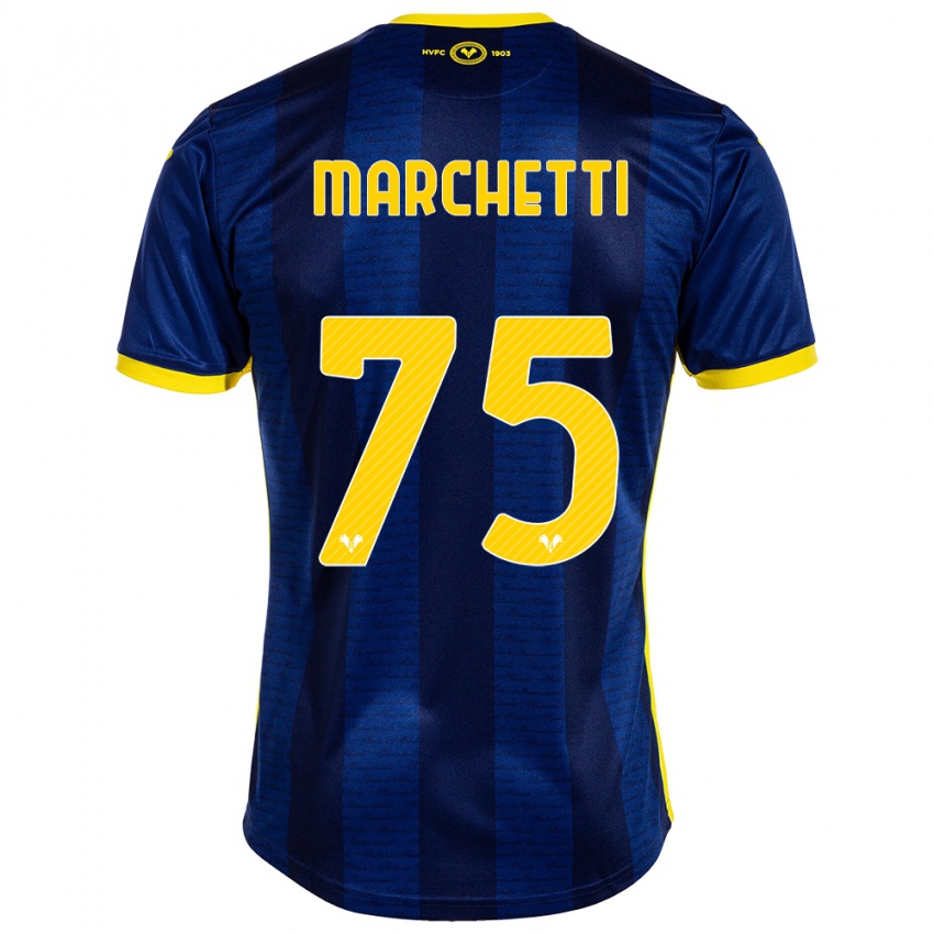 Hombre Camiseta Nicolò Marchetti #75 Armada 1ª Equipación 2023/24 La Camisa Chile