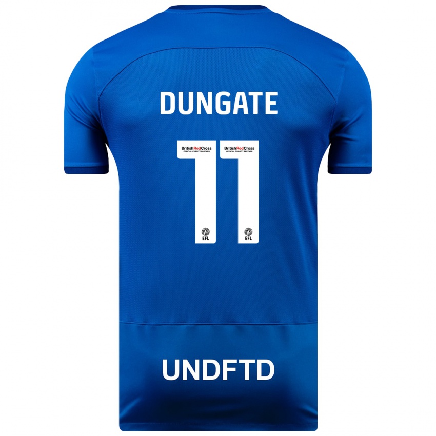 Hombre Camiseta Katie Dungate #11 Azul 1ª Equipación 2023/24 La Camisa Chile
