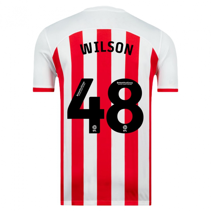 Hombre Camiseta Callum Wilson #48 Blanco 1ª Equipación 2023/24 La Camisa Chile