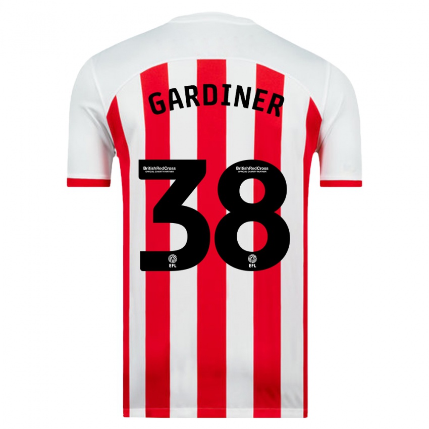 Hombre Camiseta Harry Gardiner #38 Blanco 1ª Equipación 2023/24 La Camisa Chile