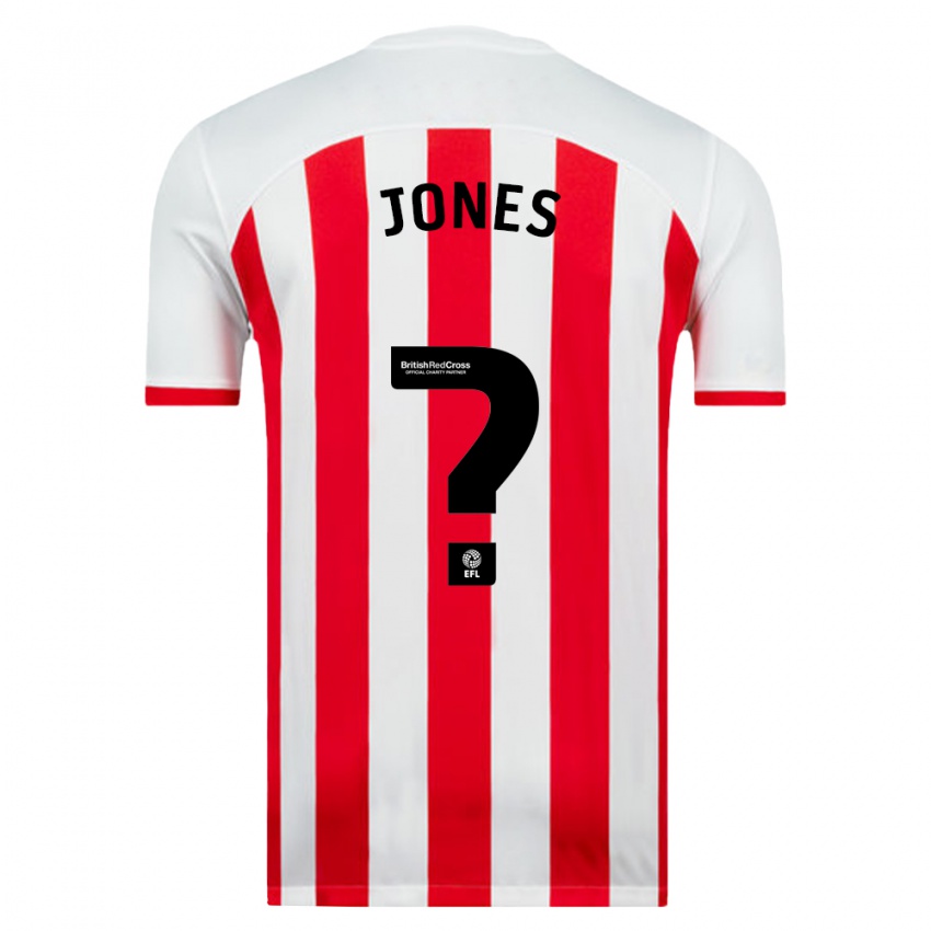 Hombre Camiseta Harrison Jones #0 Blanco 1ª Equipación 2023/24 La Camisa Chile