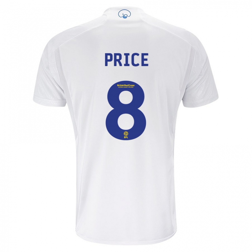 Hombre Camiseta Leoni Price #8 Blanco 1ª Equipación 2023/24 La Camisa Chile