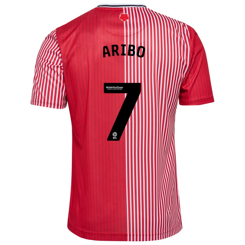 Hombre Camiseta Joe Aribo #7 Rojo 1ª Equipación 2023/24 La Camisa Chile