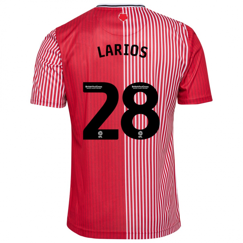 Hombre Camiseta Juan Larios #28 Rojo 1ª Equipación 2023/24 La Camisa Chile