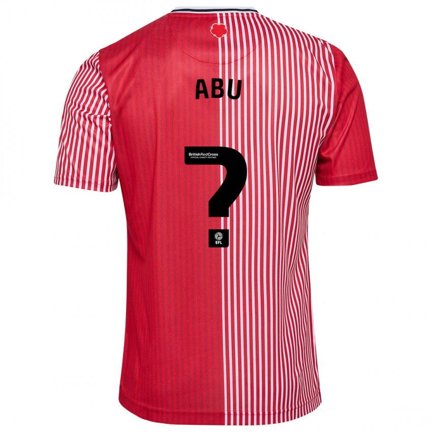 Hombre Camiseta Derrick Abu #0 Rojo 1ª Equipación 2023/24 La Camisa Chile