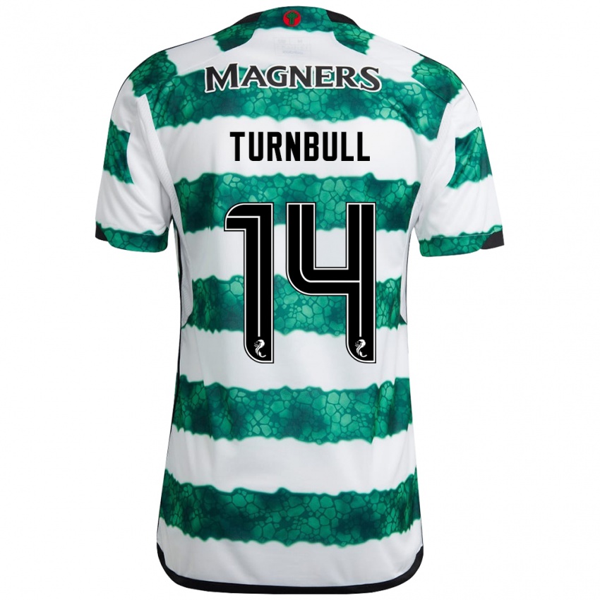 Hombre Camiseta David Turnbull #14 Verde 1ª Equipación 2023/24 La Camisa Chile