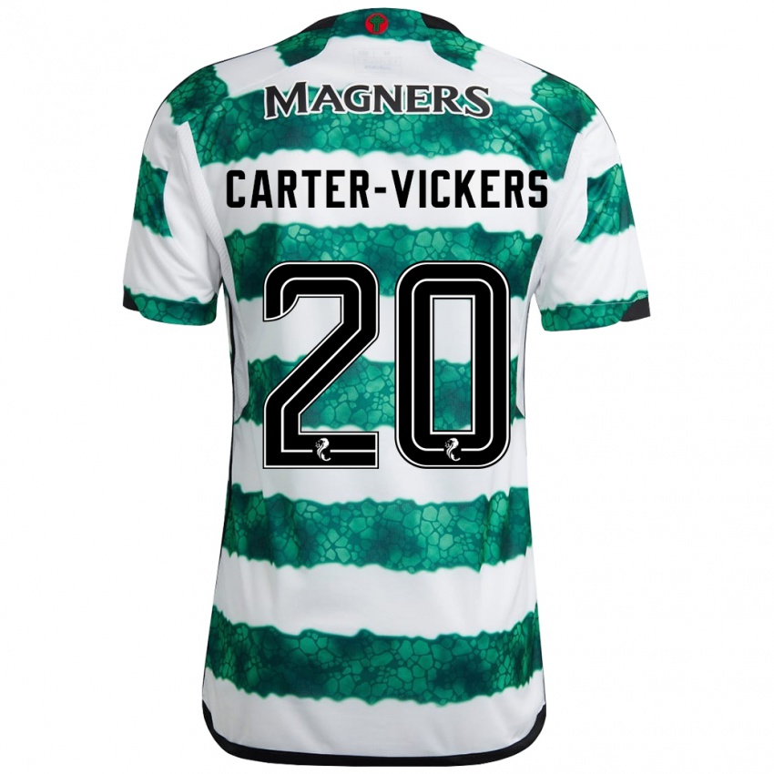 Hombre Camiseta Cameron Carter-Vickers #20 Verde 1ª Equipación 2023/24 La Camisa Chile