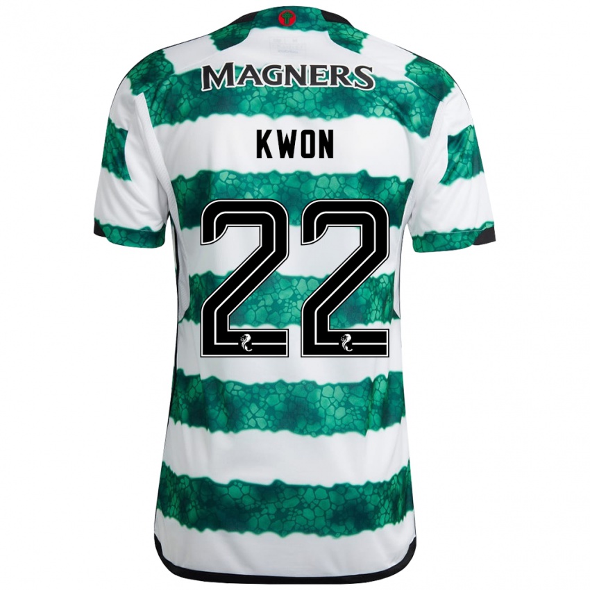 Hombre Camiseta Hyeok-Kyu Kwon #22 Verde 1ª Equipación 2023/24 La Camisa Chile