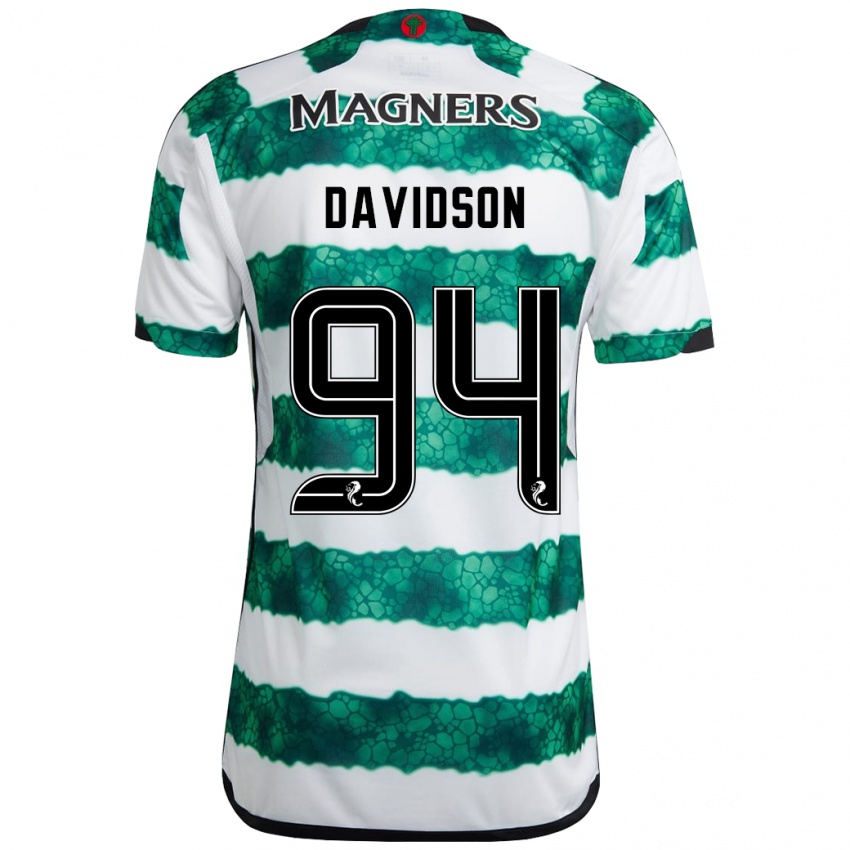Hombre Camiseta Bruno Davidson #94 Verde 1ª Equipación 2023/24 La Camisa Chile