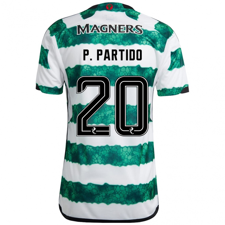 Hombre Camiseta Paula Partido #20 Verde 1ª Equipación 2023/24 La Camisa Chile
