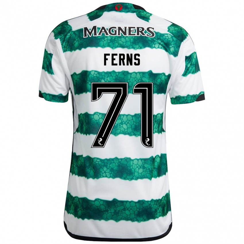 Hombre Camiseta Abbie Ferns #71 Verde 1ª Equipación 2023/24 La Camisa Chile