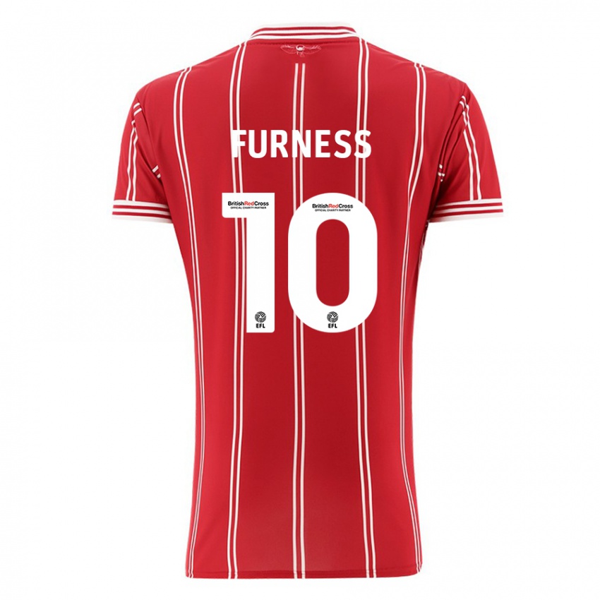 Hombre Camiseta Rachel Furness #10 Rojo 1ª Equipación 2023/24 La Camisa Chile