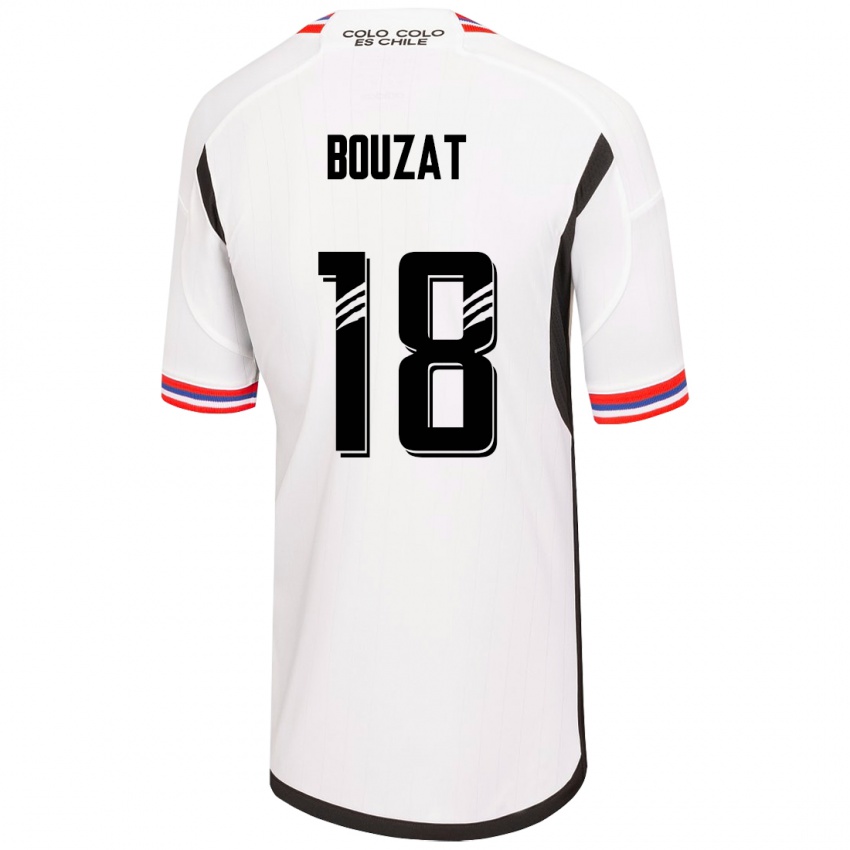 Hombre Camiseta Agustín Bouzat #18 Blanco 1ª Equipación 2023/24 La Camisa Chile