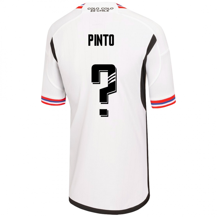 Hombre Camiseta Matías Pinto #0 Blanco 1ª Equipación 2023/24 La Camisa Chile