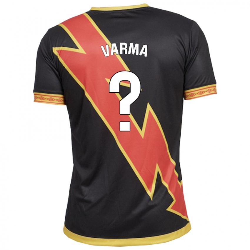 Hombre Camiseta Roman Varma #0 Negro 2ª Equipación 2023/24 La Camisa Chile
