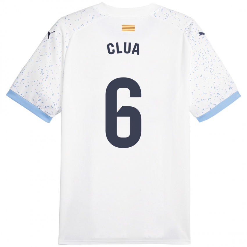 Hombre Camiseta Silvi Clua #6 Blanco 2ª Equipación 2023/24 La Camisa Chile