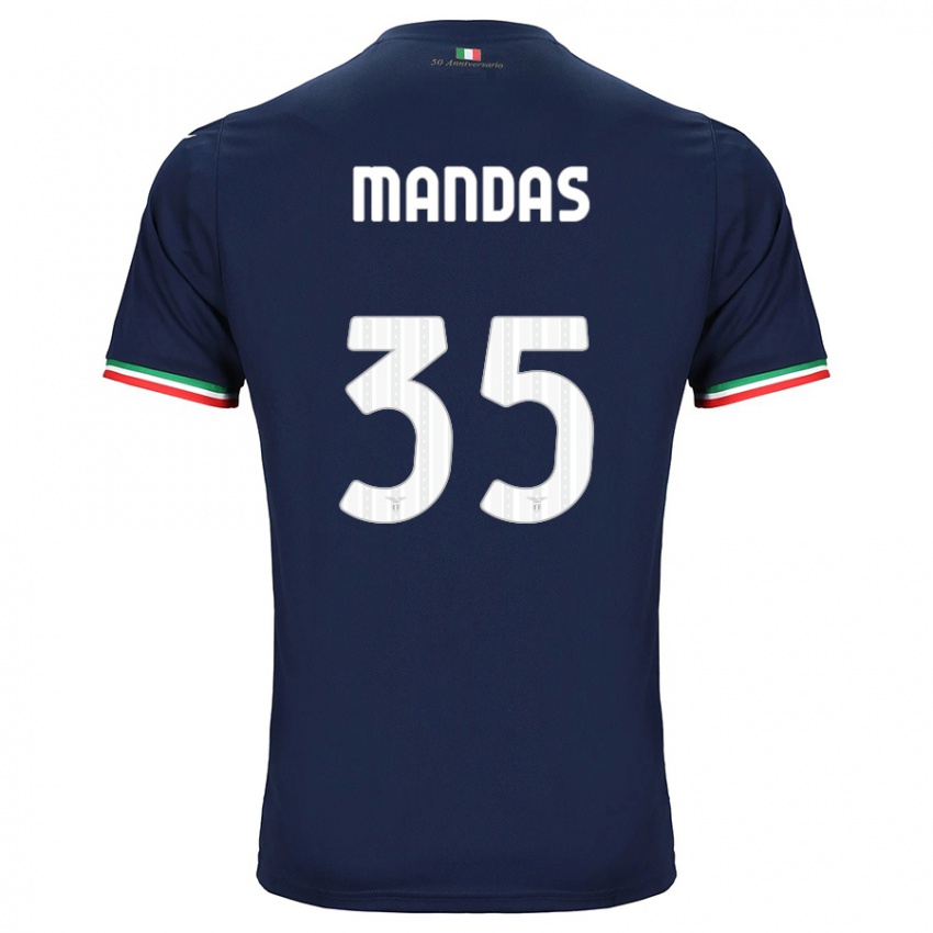 Hombre Camiseta Christos Mandas #35 Armada 2ª Equipación 2023/24 La Camisa Chile