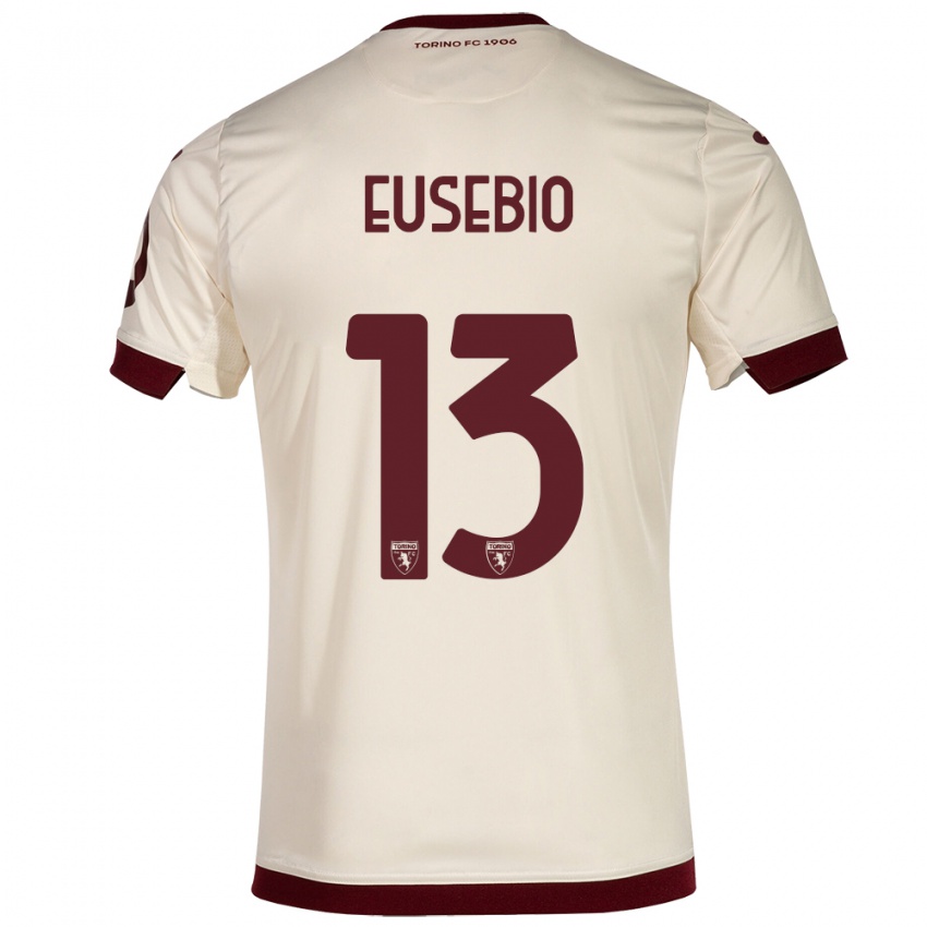Hombre Camiseta Chiara Eusebio #13 Champán 2ª Equipación 2023/24 La Camisa Chile