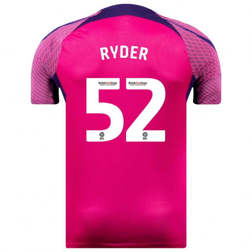 Hombre Camiseta Joe Ryder #52 Morado 2ª Equipación 2023/24 La Camisa Chile