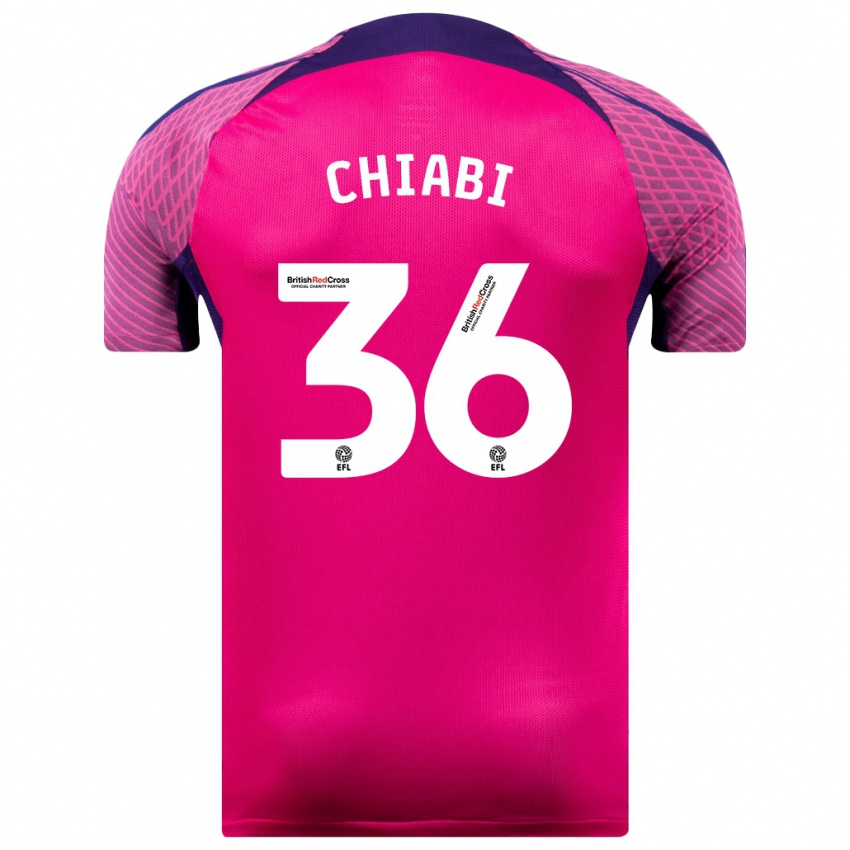 Hombre Camiseta Tom Chiabi #36 Morado 2ª Equipación 2023/24 La Camisa Chile