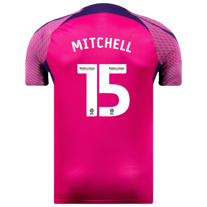 Hombre Camiseta Cuba Mitchell #15 Morado 2ª Equipación 2023/24 La Camisa Chile