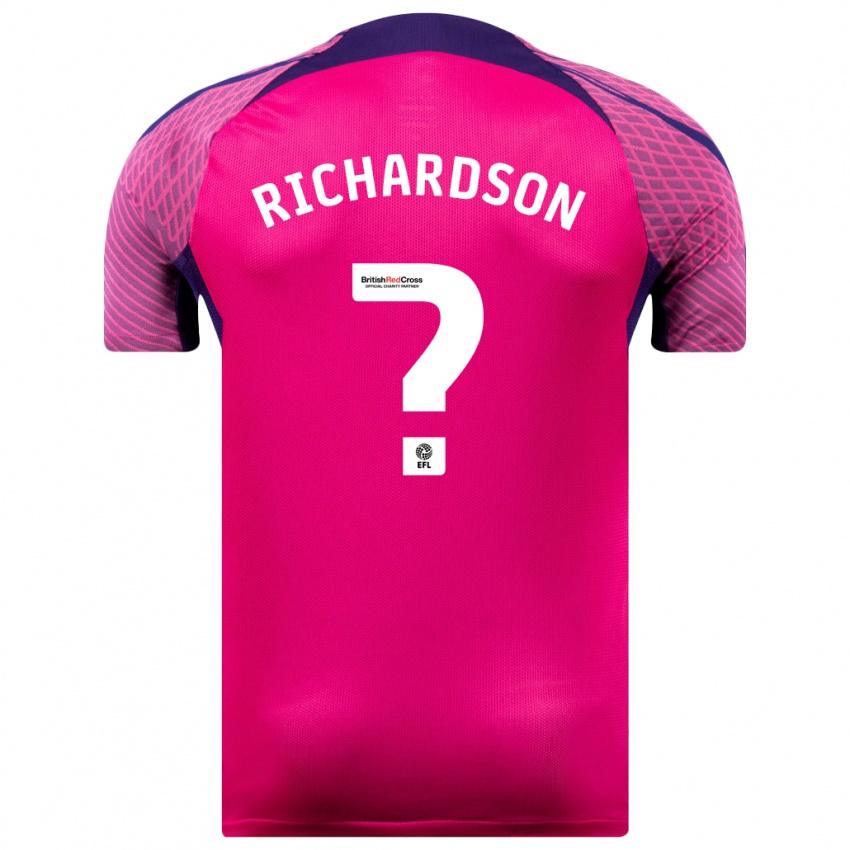 Hombre Camiseta Adam Richardson #0 Morado 2ª Equipación 2023/24 La Camisa Chile