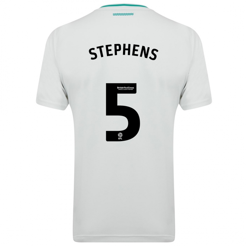 Hombre Camiseta Jack Stephens #5 Blanco 2ª Equipación 2023/24 La Camisa Chile
