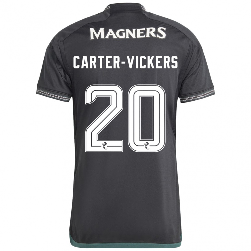 Hombre Camiseta Cameron Carter-Vickers #20 Negro 2ª Equipación 2023/24 La Camisa Chile