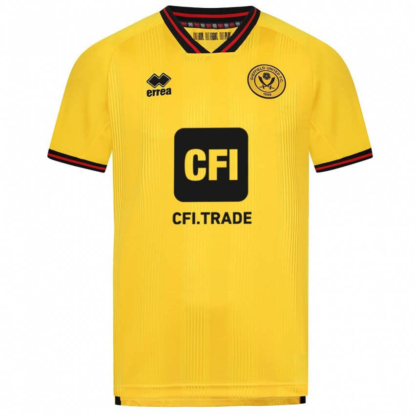 Hombre Camiseta George Dickinson #0 Amarillo 2ª Equipación 2023/24 La Camisa Chile