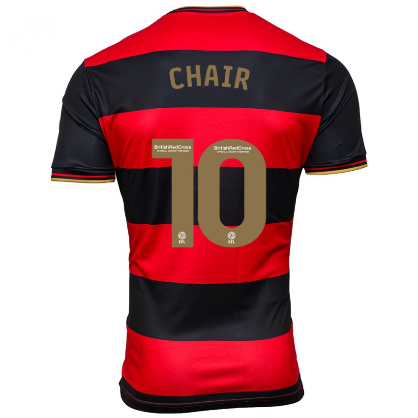 Hombre Camiseta Ilias Chair #10 Negro Rojo 2ª Equipación 2023/24 La Camisa Chile