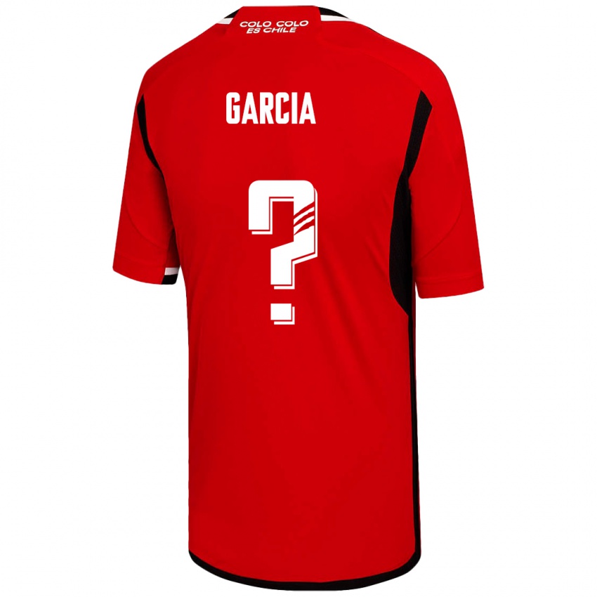 Hombre Camiseta Francisco García #0 Rojo 2ª Equipación 2023/24 La Camisa Chile