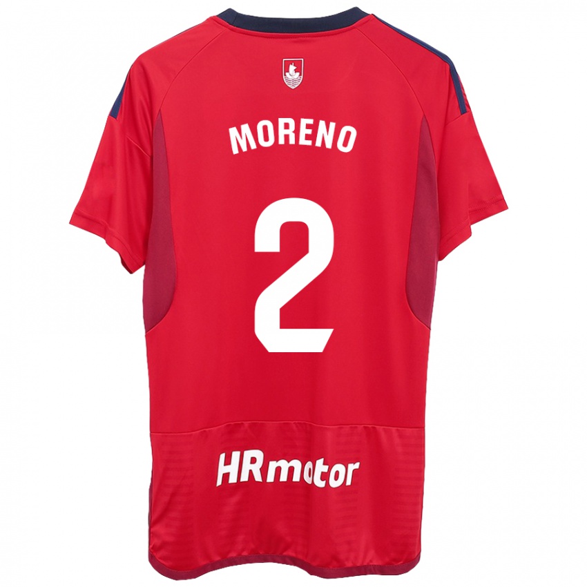 Mujer Camiseta Jorge Moreno #27 Rojo 1ª Equipación 2023/24 La Camisa Chile