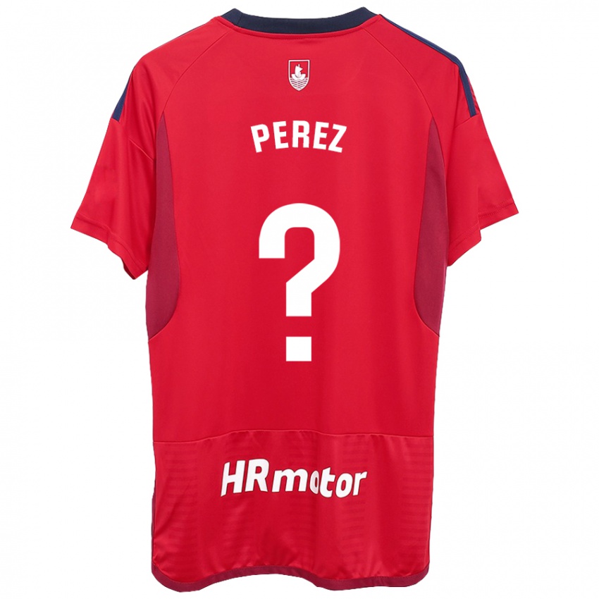 Mujer Camiseta Bruno Perez #0 Rojo 1ª Equipación 2023/24 La Camisa Chile