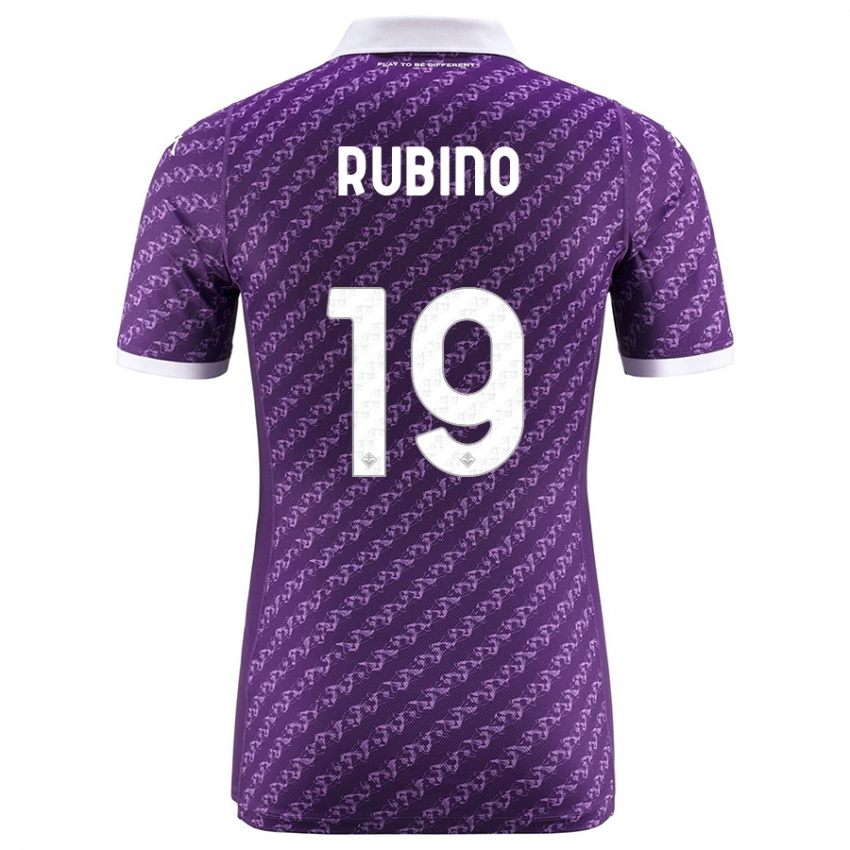 Mujer Camiseta Tommaso Rubino #19 Violeta 1ª Equipación 2023/24 La Camisa Chile