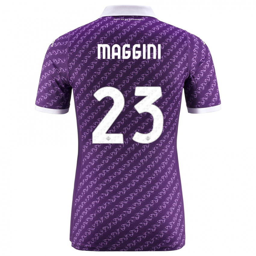 Mujer Camiseta Filippo Maggini #23 Violeta 1ª Equipación 2023/24 La Camisa Chile
