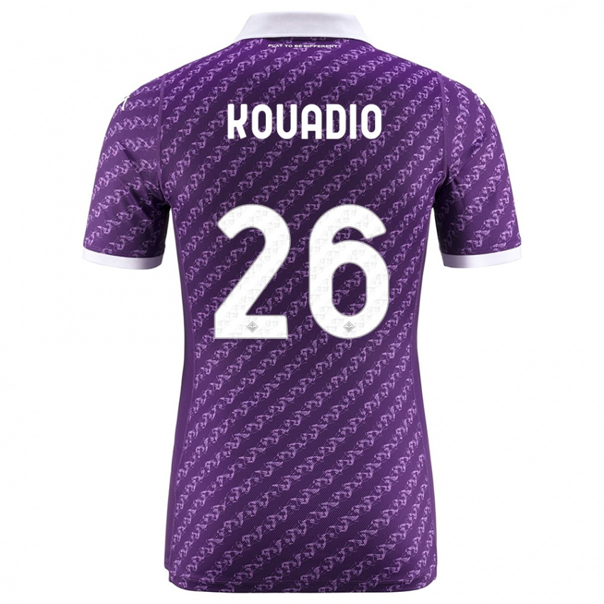 Mujer Camiseta Eddy Kouadio #26 Violeta 1ª Equipación 2023/24 La Camisa Chile