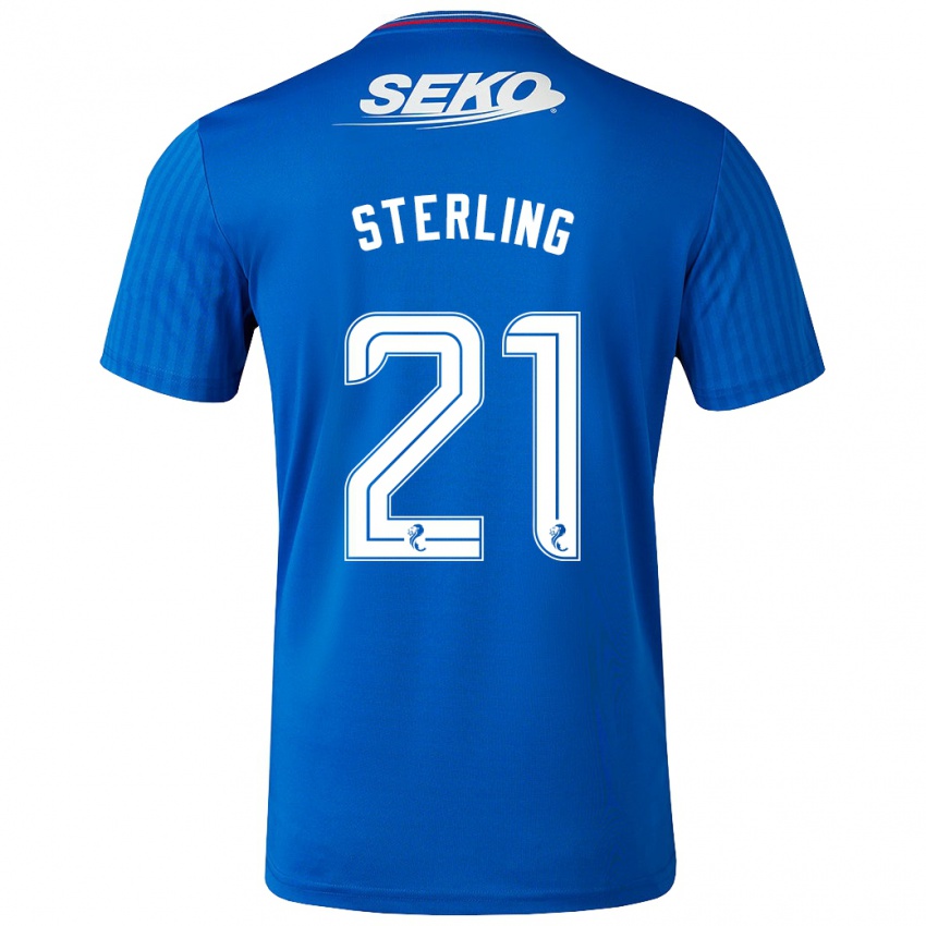 Mujer Camiseta Dujon Sterling #21 Azul 1ª Equipación 2023/24 La Camisa Chile