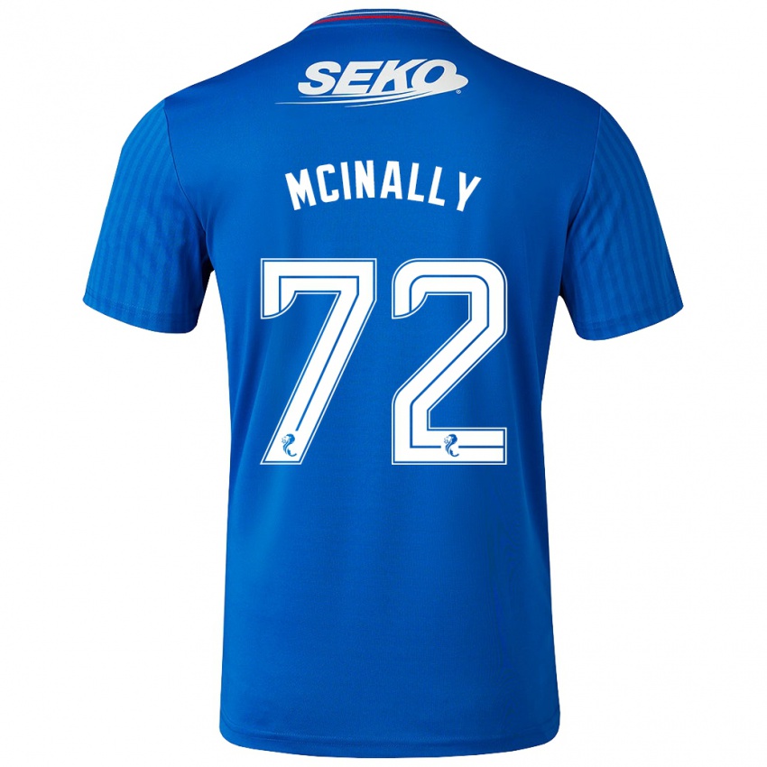 Mujer Camiseta Darren Mcinally #72 Azul 1ª Equipación 2023/24 La Camisa Chile